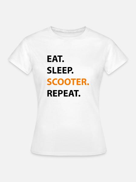 E-Scooter E-Roller Scooter - Frauen T-Shirt - Weiß