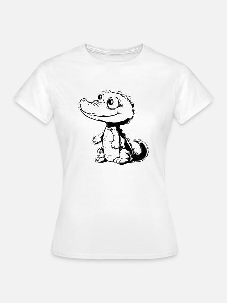 Kroko Krokodil - Frauen T-Shirt - Weiß