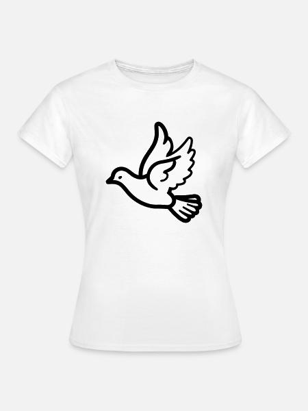 Taube - Frauen T-Shirt - Weiß