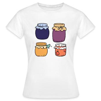 Marmelade - Frauen T-Shirt - Weiß - Vorne - AI Model Female 172 dark (172cm)