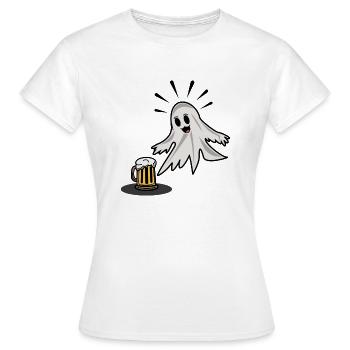 Bier, Du heiliger Geist - Frauen T-Shirt - Weiß - Vorne - AI Model Female 172 dark (172cm)
