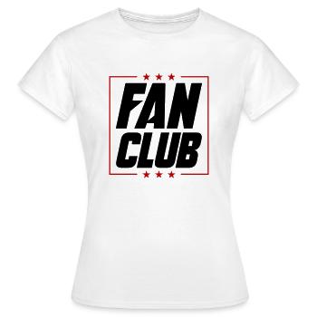 Fan Club - Women's T-Shirt - white - Front - AI Model Female 172 dark (172cm)