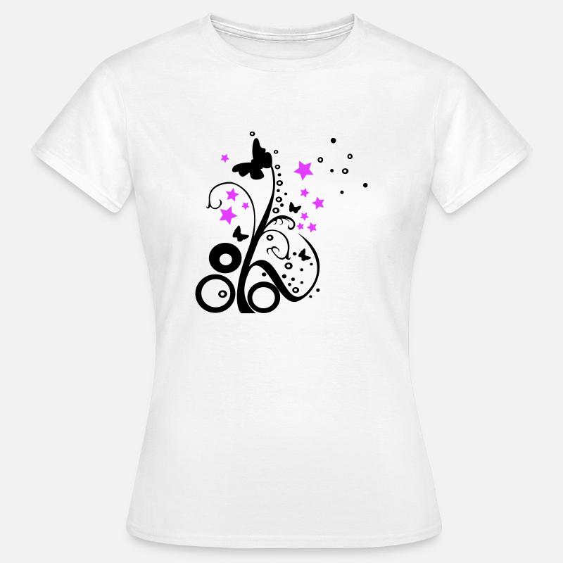 Spring | | two-color - Women's T-Shirt - white