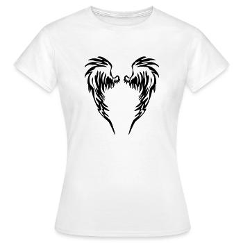 Ailes d'ange - T-shirt Femme - blanc - Devant - AI Model Female 172 dark (172cm)