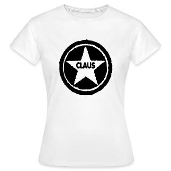 Claus - Frauen T-Shirt - Weiß - Vorne - AI Model Female 172 dark (172cm)