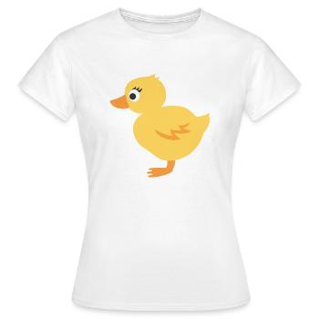 poussin - T-shirt Femme - blanc - Devant - AI Model Female 172 dark (172cm)