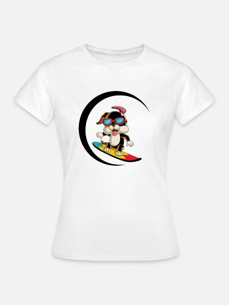 Dog Hund - Frauen T-Shirt - Weiß