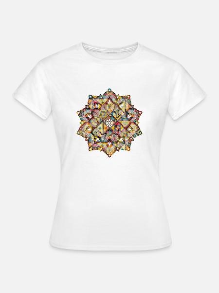 Mandala - Frauen T-Shirt - Weiß