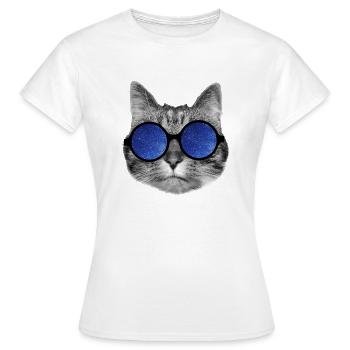 Galaxy cat - T-shirt Femme - blanc - Devant - AI Model Female 172 dark (172cm)