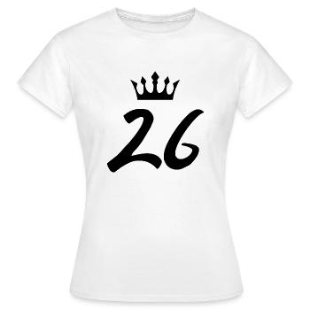 26 Couronne numérique - T-shirt Femme - blanc - Devant - AI Model Female 172 dark (172cm)