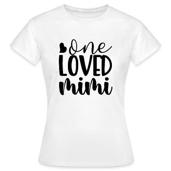 One loved mimi - Frauen T-Shirt - Weiß - Vorne - AI Model Female 172 dark (172cm)