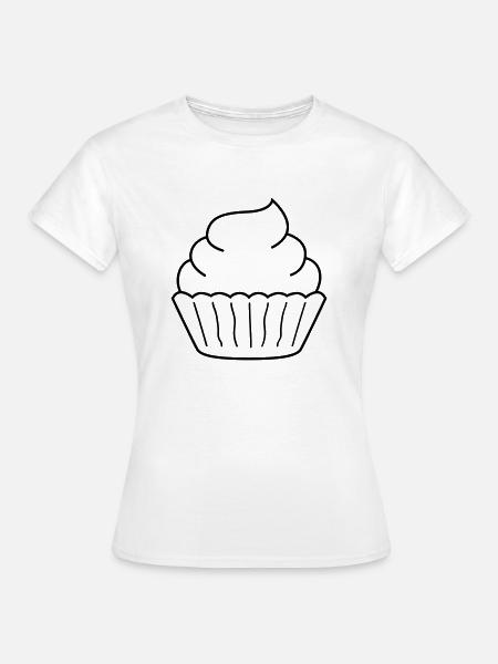 cupcake - Frauen T-Shirt - Weiß