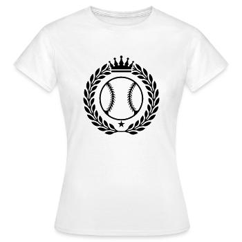 Baseball Crest - Women's T-Shirt - white - Front - AI Model Female 172 dark (172cm)