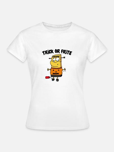Trick oder frittiert! - Frauen T-Shirt - Weiß