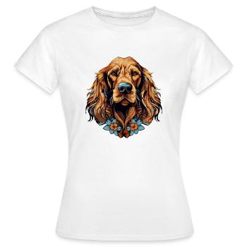 Chien Chien Teckel - T-shirt Femme - blanc - Devant - AI Model Female 172 dark (172cm)