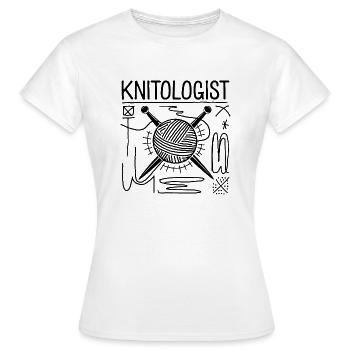 Kreative Strickexpertise - Frauen T-Shirt - Weiß - Vorne - AI Model Female 172 dark (172cm)