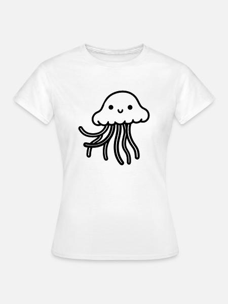 Qualle - Frauen T-Shirt - Weiß