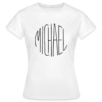 Michael - Women's T-Shirt - white - Front - AI Model Female 172 dark (172cm)