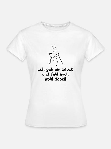 Nordic Walking - Frauen T-Shirt - Weiß