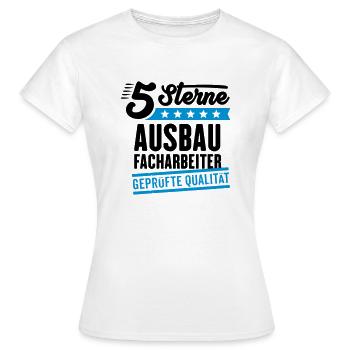 5Sterne Ausbaufacharbeiter - Frauen T-Shirt - Weiß - Vorne - AI Model Female 172 dark (172cm)