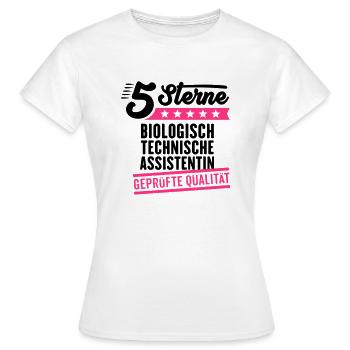 5Sterne Biologisch Technische Assistentin - Frauen T-Shirt - Weiß - Vorne - AI Model Female 172 dark (172cm)