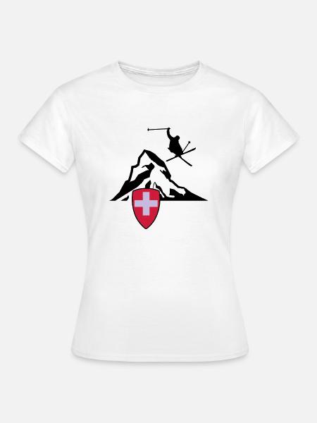 matterhorn schweiz zermatt - Frauen T-Shirt - Weiß
