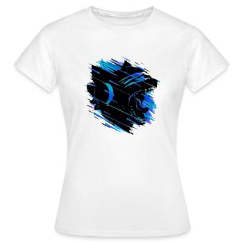 Monstercat Blue Mix - Frauen T-Shirt - Weiß - Vorne - AI Model Female 172 dark (172cm)