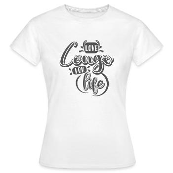 Love Congo For Life - Frauen T-Shirt - Weiß - Vorne - AI Model Female 172 dark (172cm)