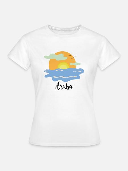aruba - Frauen T-Shirt - Weiß