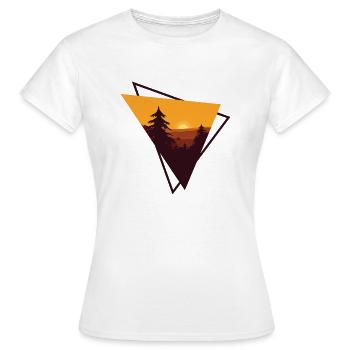 Coucher de soleil - T-shirt Femme - blanc - Devant - AI Model Female 172 dark (172cm)