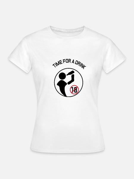 DRINK - Frauen T-Shirt - Weiß
