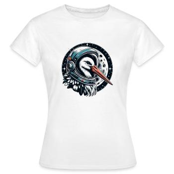 la cigogne céleste - T-shirt Femme - blanc - Devant - AI Model Female 172 dark (172cm)