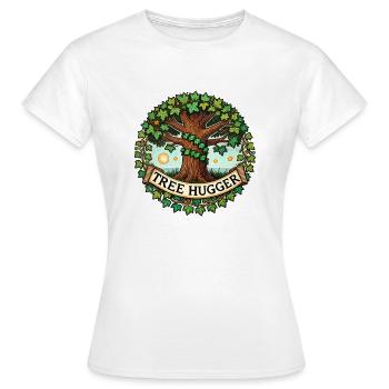 Baum-Umarmer - Frauen T-Shirt - Weiß - Vorne - AI Model Female 172 dark (172cm)