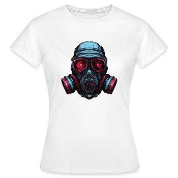 Gasmaske - Frauen T-Shirt - Weiß - Vorne - AI Model Female 172 dark (172cm)