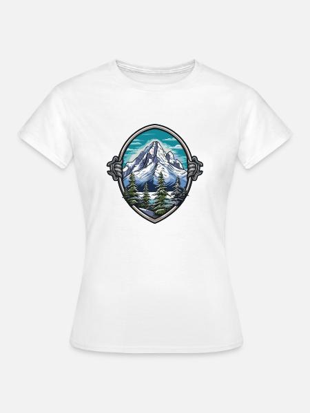 Berge Mountains - Frauen T-Shirt - Weiß