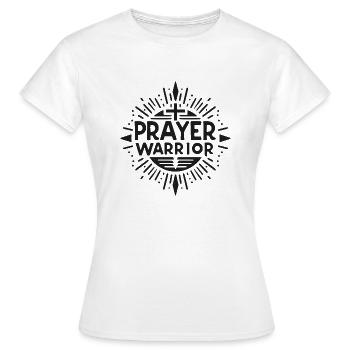 Guerrier de la prière - T-shirt Femme - blanc - Devant - AI Model Female 172 dark (172cm)