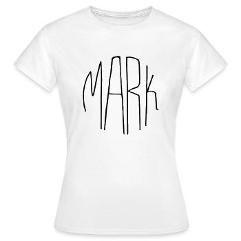 Mark - Frauen T-Shirt - Weiß - Vorne - AI Model Female 172 dark (172cm)