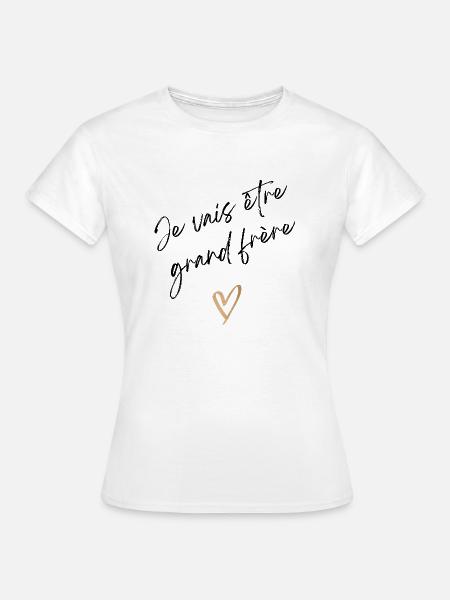 Ich werde großer Bruder sein - Bald großer Bruder - Frauen T-Shirt - Weiß