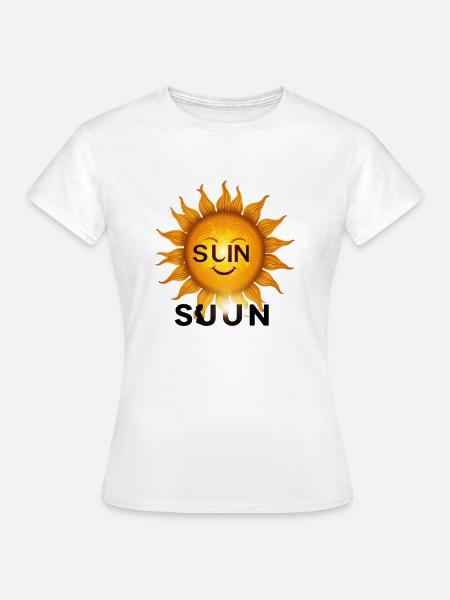 Sun - Frauen T-Shirt - Weiß
