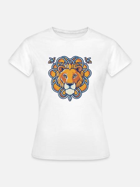Schlauch Biene Löwe - Frauen T-Shirt - Weiß
