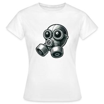 gasmaske - Frauen T-Shirt - Weiß - Vorne - AI Model Female 172 dark (172cm)