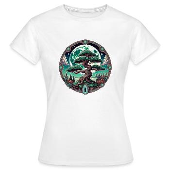 Ancient Tree of Life - Women's T-Shirt - white - Front - AI Model Female 172 dark (172cm)