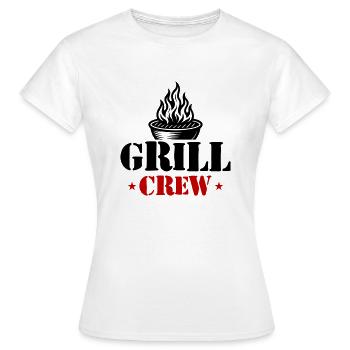 Grill Crew Grillen - Frauen T-Shirt - Weiß - Vorne - AI Model Female 172 dark (172cm)