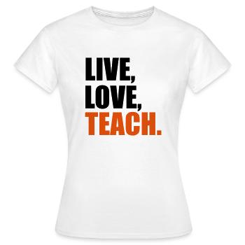 Lehrer - Frauen T-Shirt - Weiß - Vorne - AI Model Female 172 dark (172cm)