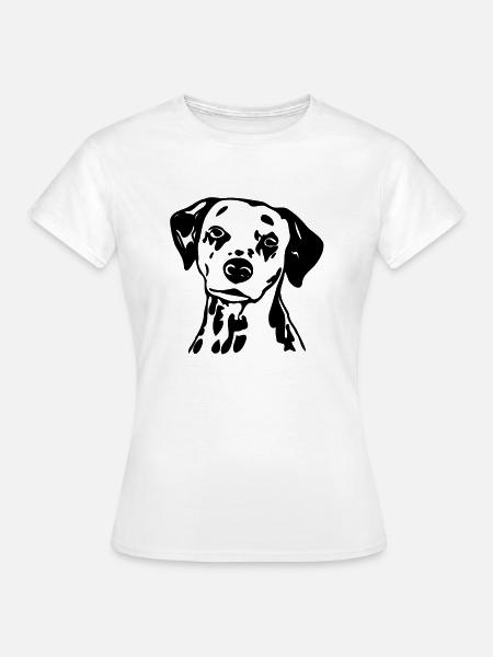 dalmatiner_hund - Frauen T-Shirt - Weiß
