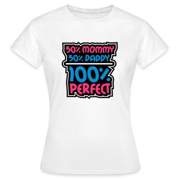 100 Procent Perfect - T-shirt Femme - blanc - Devant - AI Model Female 172 dark (172cm)