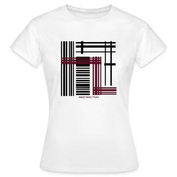 Abstraction - T-shirt Femme - blanc - Devant - AI Model Female 172 dark (172cm)