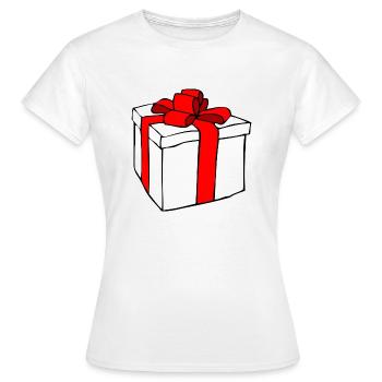 geschenk - Frauen T-Shirt - Weiß - Vorne - AI Model Female 172 dark (172cm)