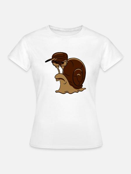 Snail funny evil - Women's T-Shirt - white