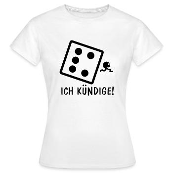 I quit - Women's T-Shirt - white - Front - AI Model Female 172 dark (172cm)